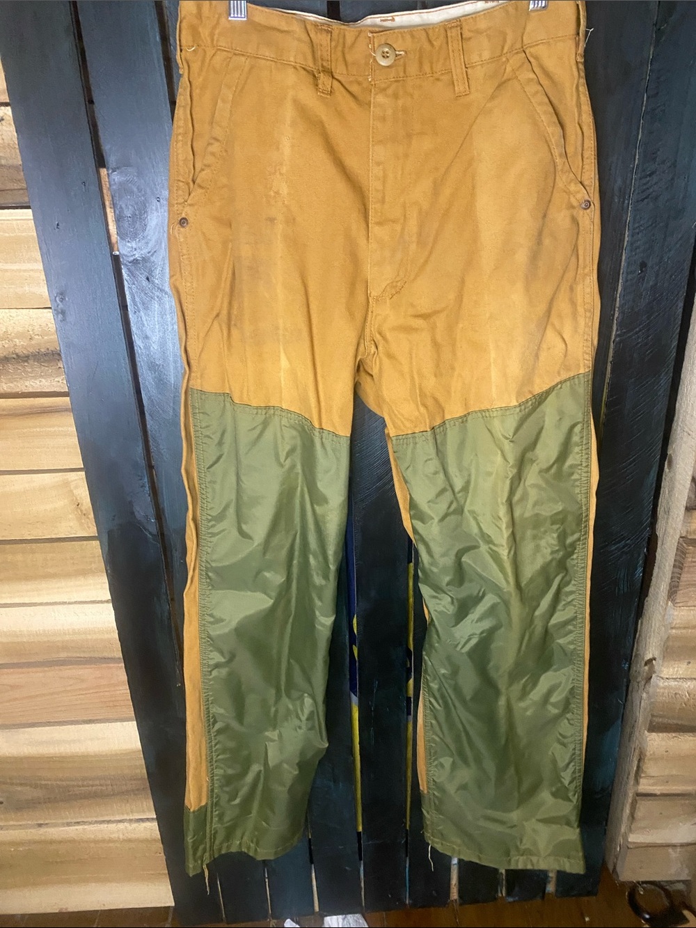 Vintage SafTBak hunting pants canvas with nylon front legs 30x30 (tag 32x30)